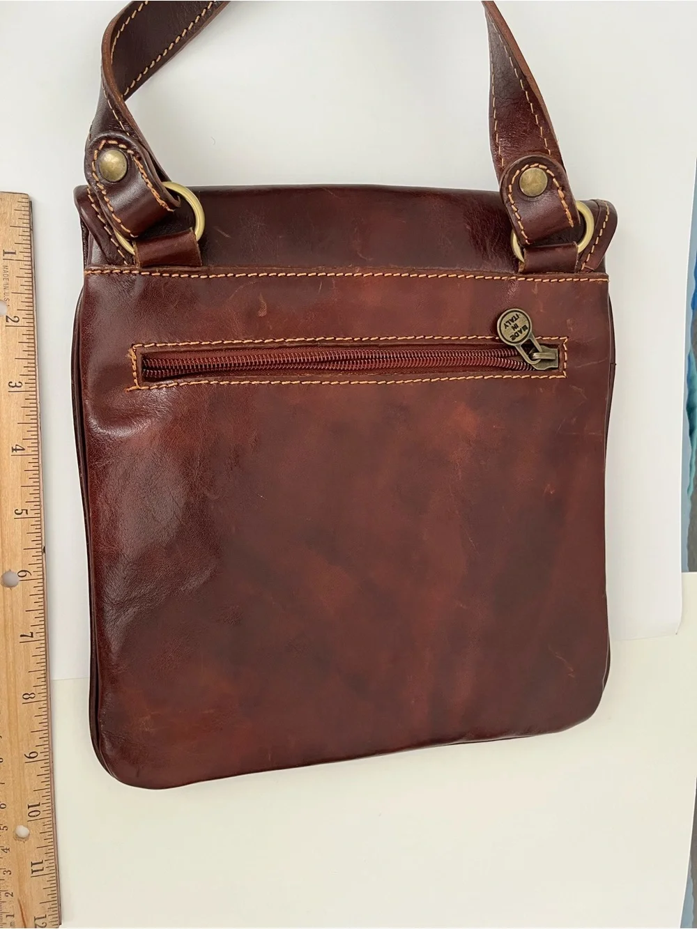 Genuine Leather Crossbody Bag Vintage Messenger Purse